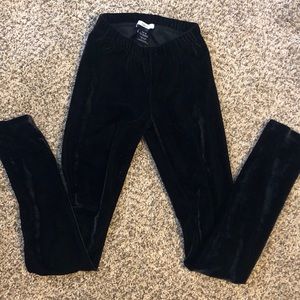 Black Velvet Leggings XXS
